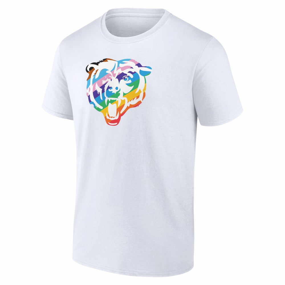 Chicago Bears Logo Pride T-Shirt - White discount