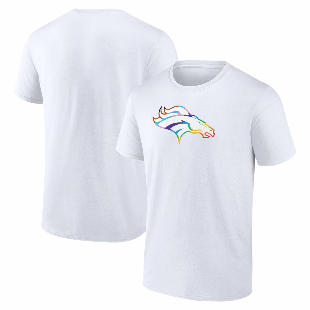 Denver Broncos Logo Pride T-Shirt - White online