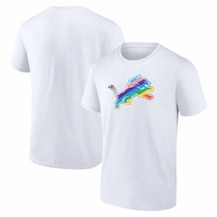 Detroit Lions Logo Pride T-Shirt - White sale