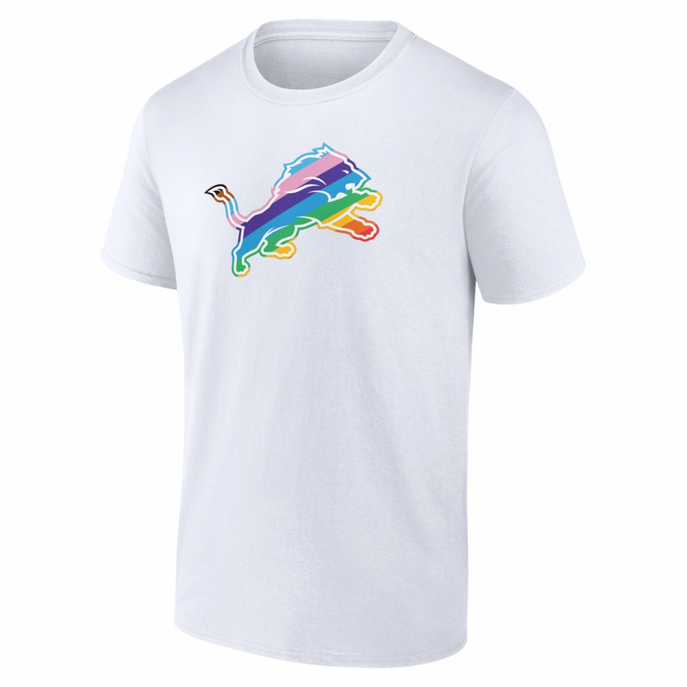 Detroit Lions Logo Pride T-Shirt - White sale