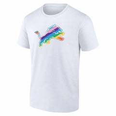 Detroit Lions Logo Pride T-Shirt - White sale