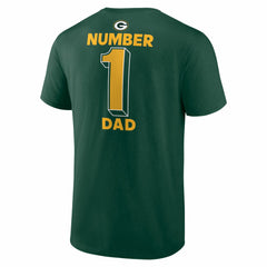 Green Bay Packers #1 Dad Jersey T-Shirt - Green for sale