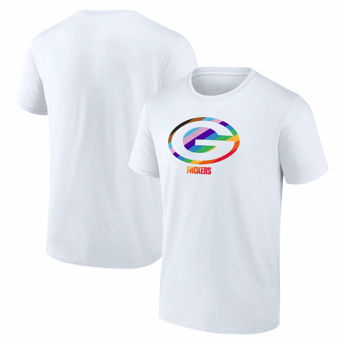 Green Bay Packers Logo Pride T-Shirt - White on sale