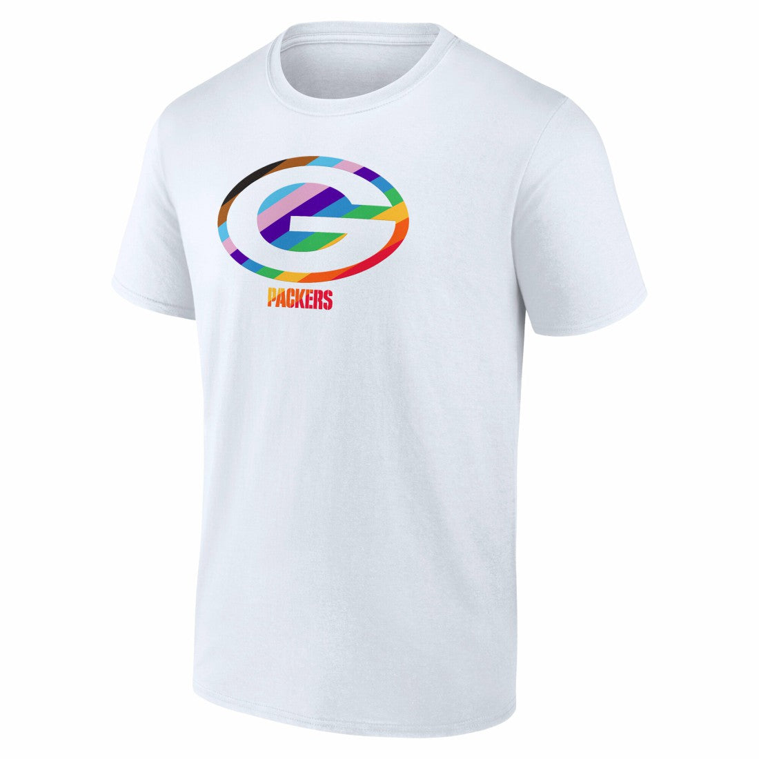 Green Bay Packers Logo Pride T-Shirt - White on sale