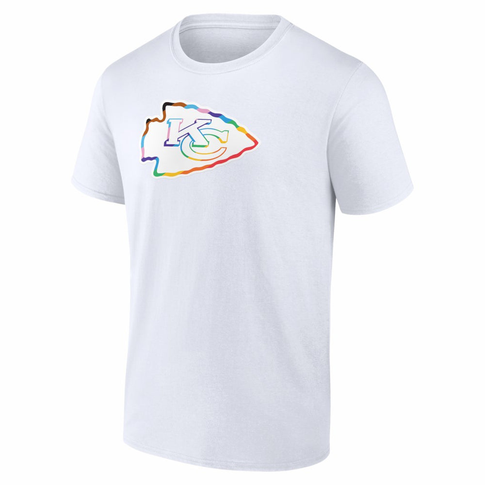 Kansas City Chiefs Logo Pride T-Shirt - White discount