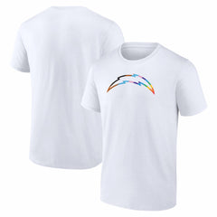 Los Angeles Chargers Logo Pride T-Shirt - White cheap