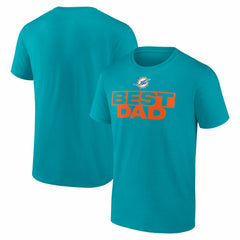 Miami Dolphins Greatest Dad T-Shirt - Aqua online