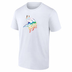 Minnesota Vikings Logo Pride T-Shirt - White cheap