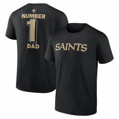 New Orleans Saints #1 Dad Jersey T-Shirt - Black online