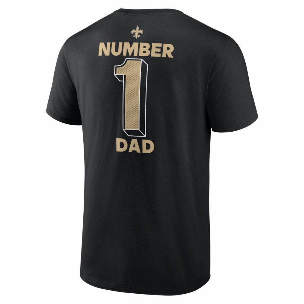 New Orleans Saints #1 Dad Jersey T-Shirt - Black online
