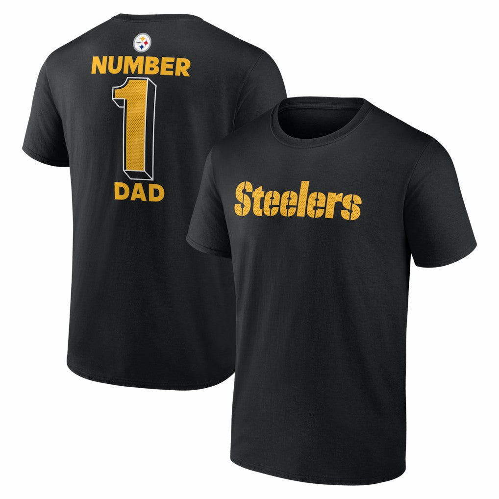 Pittsburgh Steelers #1 Dad Jersey T-Shirt - Black online