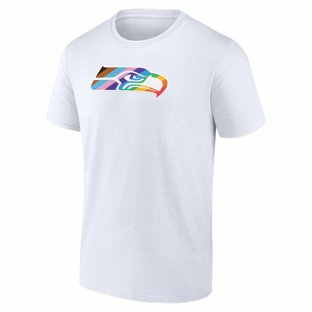 Seattle Seahawks Logo Pride T-Shirt - White sale