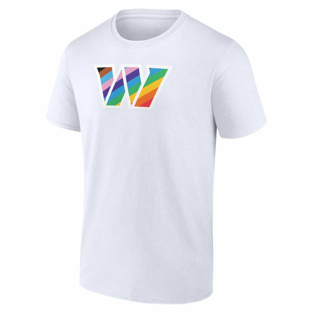 Washington Commanders Logo Pride T-Shirt - White cheap