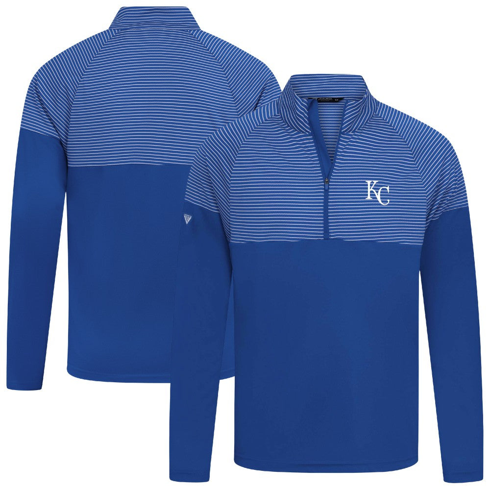 Kansas City Royals Levelwear Classic Stripes Insignia 2.0 Pullover Royal