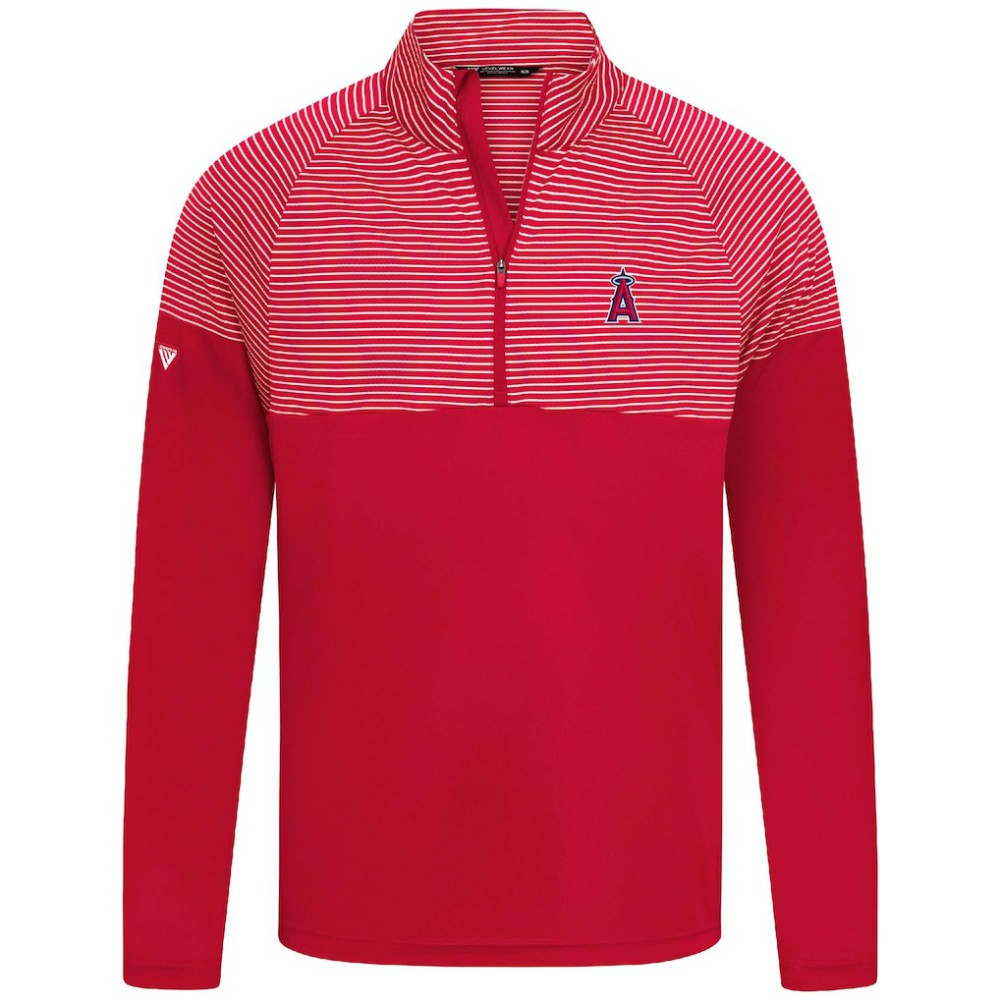 Los Angeles Angels Levelwear Classic Stripes Insignia 2.0 Pullover Red