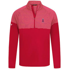 Los Angeles Angels Levelwear Classic Stripes Insignia 2.0 Pullover Red