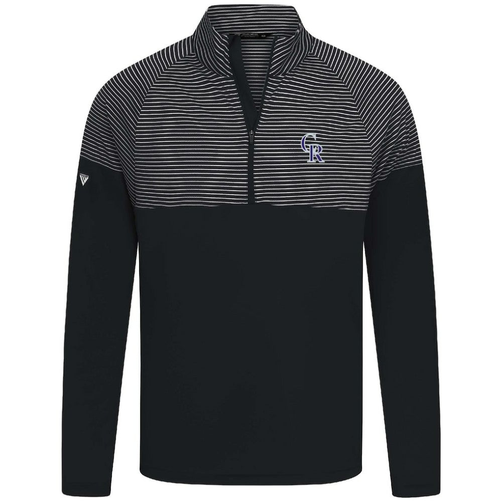 Colorado Rockies Levelwear Classic Stripes Insignia 2.0 Pullover Black