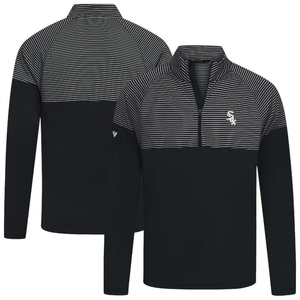 Chicago White Sox Levelwear Classic Stripes Insignia 2.0 Pullover Black
