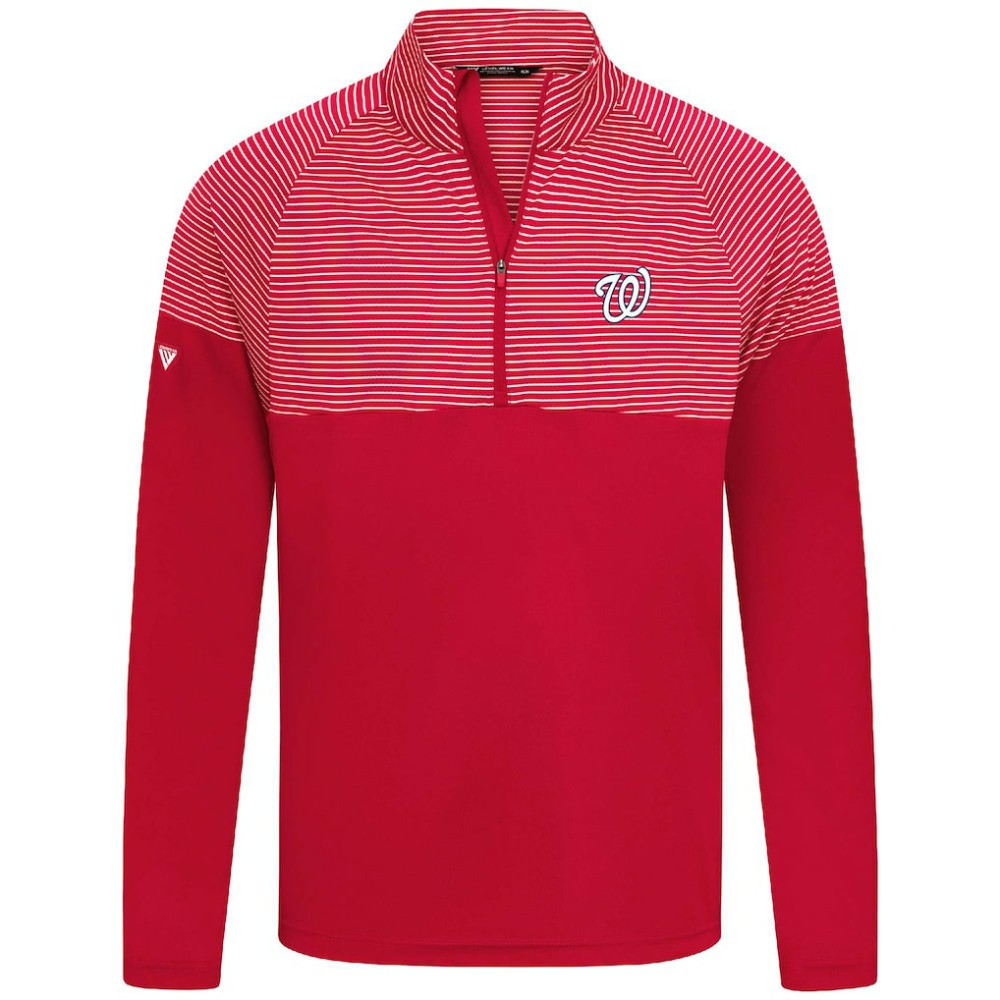 Washington Nationals Levelwear Classic Stripes Insignia 2.0 Pullover Red