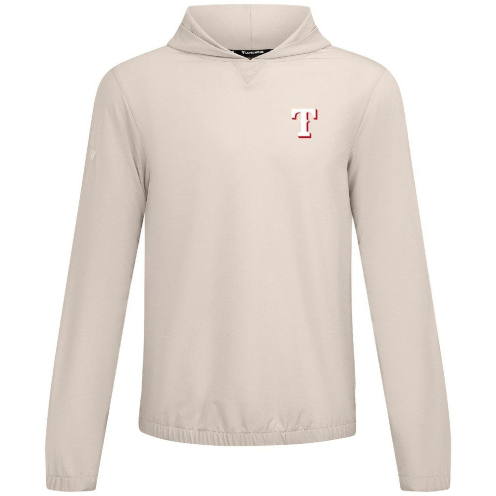 Texas Rangers Levelwear Action Insignia 2.0 Pullover Hoodie Khaki