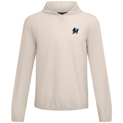 Miami Marlins Levelwear Action Insignia 2.0 Pullover Hoodie Khaki