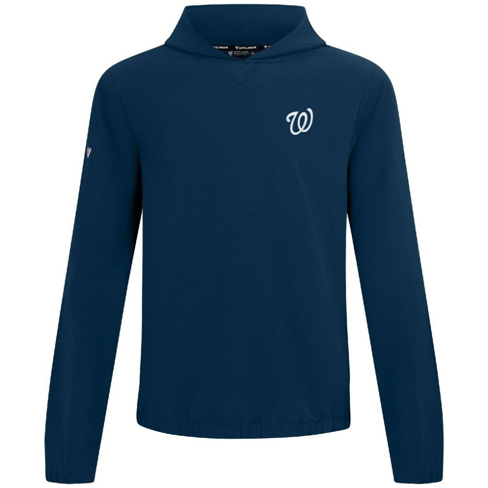 Washington Nationals Levelwear Action Insignia 2.0 Pullover Hoodie Navy