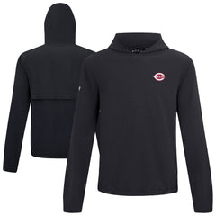 Cincinnati Reds Levelwear Action Insignia 2.0 Pullover Hoodie Black