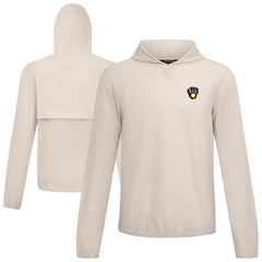 Milwaukee Brewers Levelwear Action Insignia 2.0 Pullover Hoodie Khaki