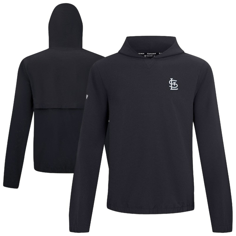 St. Louis Cardinals Levelwear Action Insignia 2.0 Pullover Hoodie Black