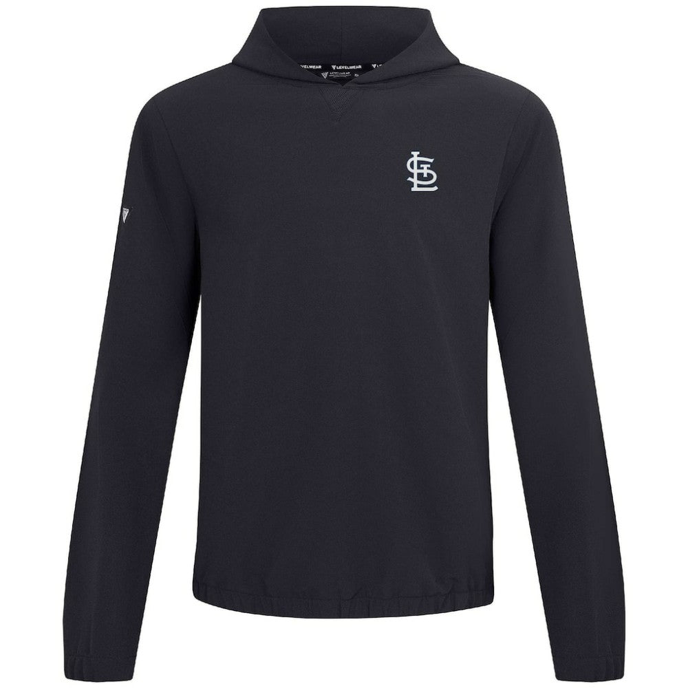 St. Louis Cardinals Levelwear Action Insignia 2.0 Pullover Hoodie Black