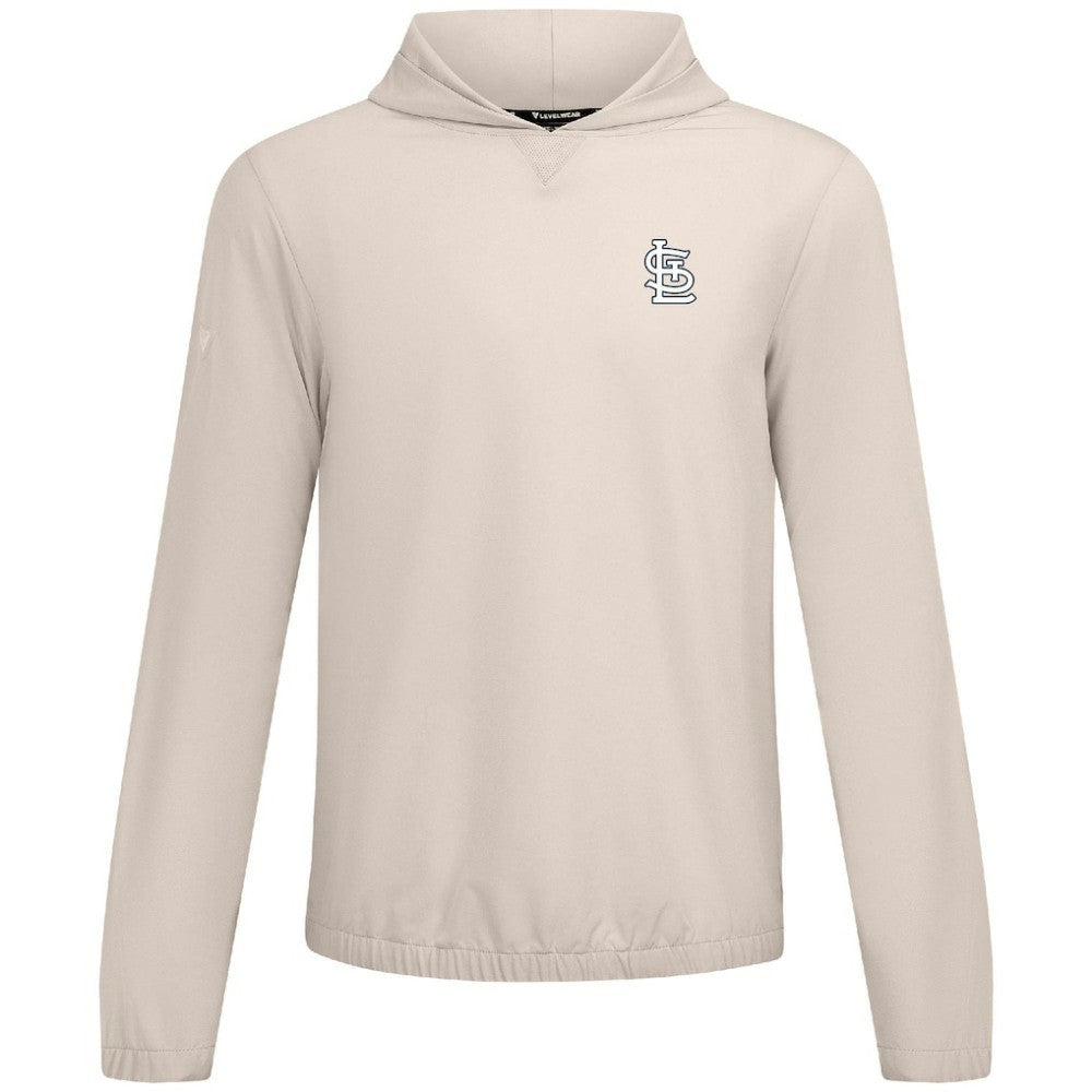 St. Louis Cardinals Levelwear Action Insignia 2.0 Pullover Hoodie Khaki
