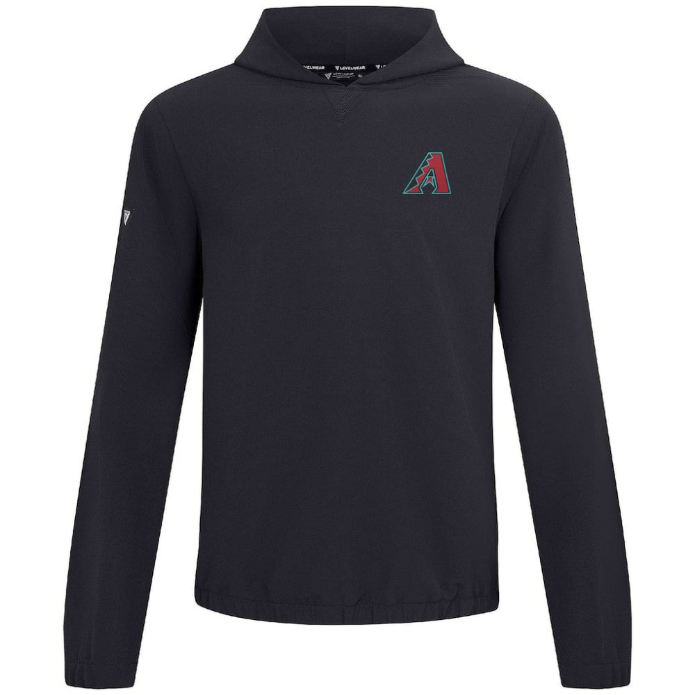 Arizona Diamondbacks Levelwear Action Insignia 2.0 Pullover Hoodie Black