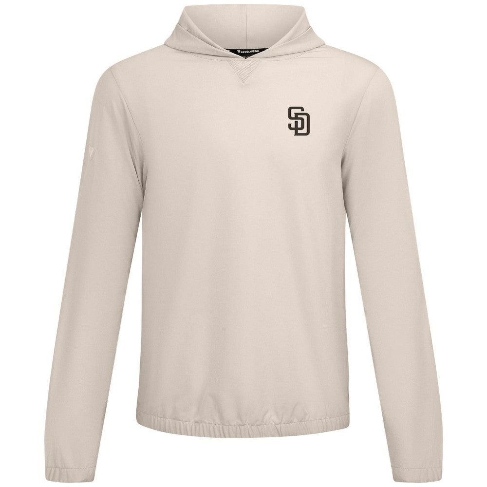 San Diego Padres Levelwear Action Insignia 2.0 Pullover Hoodie Khaki
