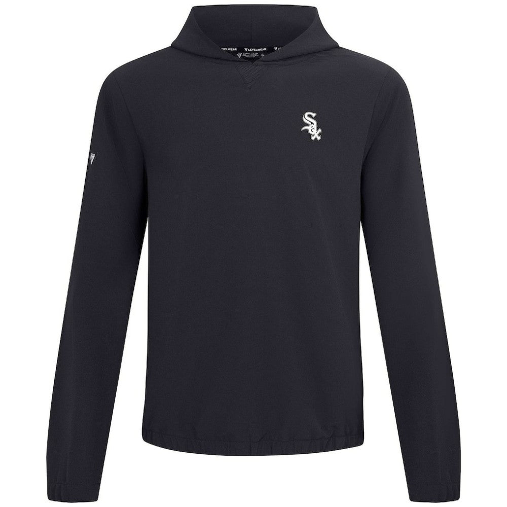 Chicago White Sox Levelwear Action Insignia 2.0 Pullover Hoodie Black