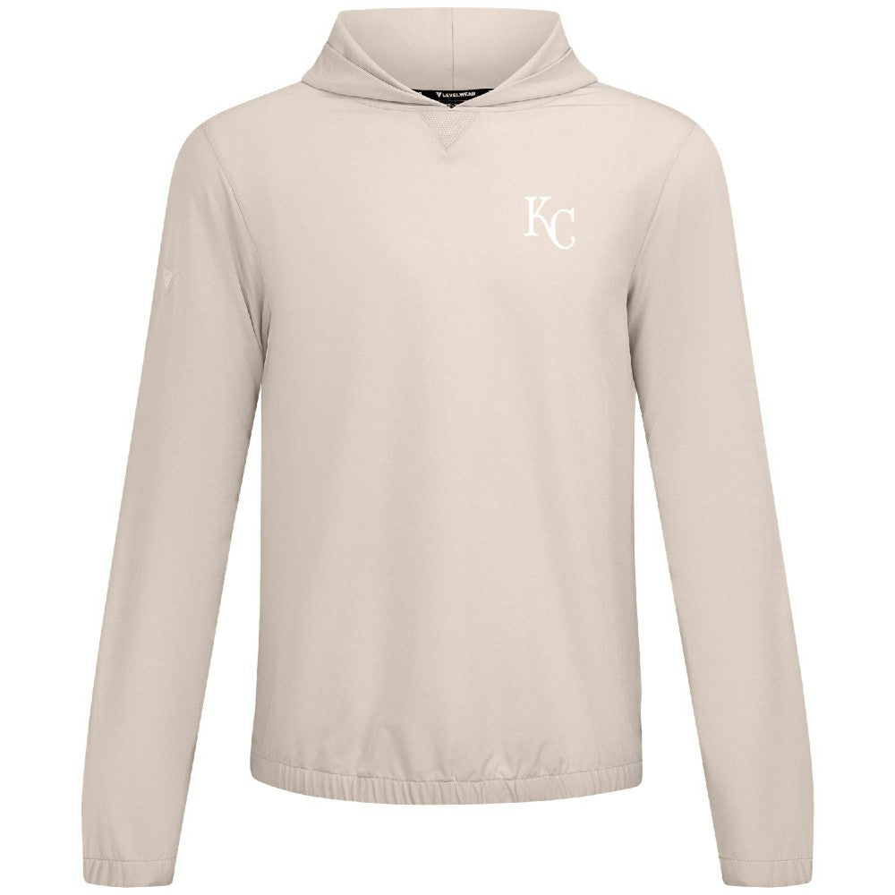 Kansas City Royals Levelwear Action Insignia 2.0 Pullover Hoodie Khaki