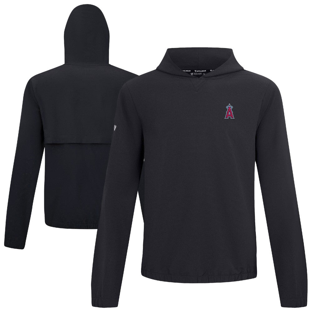 Los Angeles Angels Levelwear Action Insignia 2.0 Pullover Hoodie Black