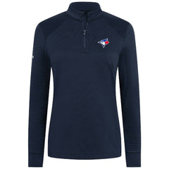 Toronto Blue Jays Levelwear Women's Power Insignia 2.0 Quarter-Zip Pullover Top Navy
