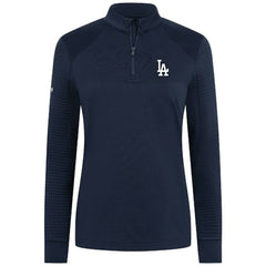 Los Angeles Dodgers Levelwear Women's Power Insignia 2.0 Quarter-Zip Pullover Top Navy