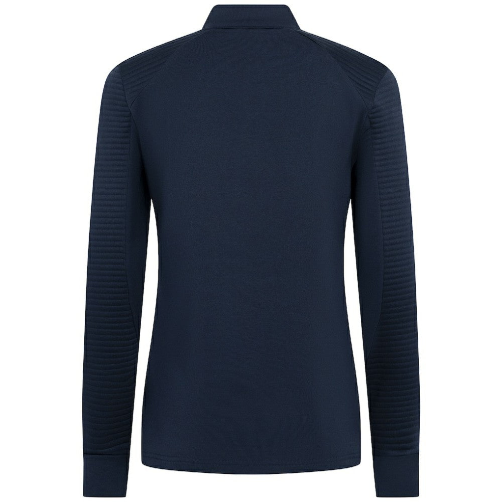 Detroit Tigers Levelwear Women's Power Insignia 2.0 Quarter-Zip Pullover Top Navy