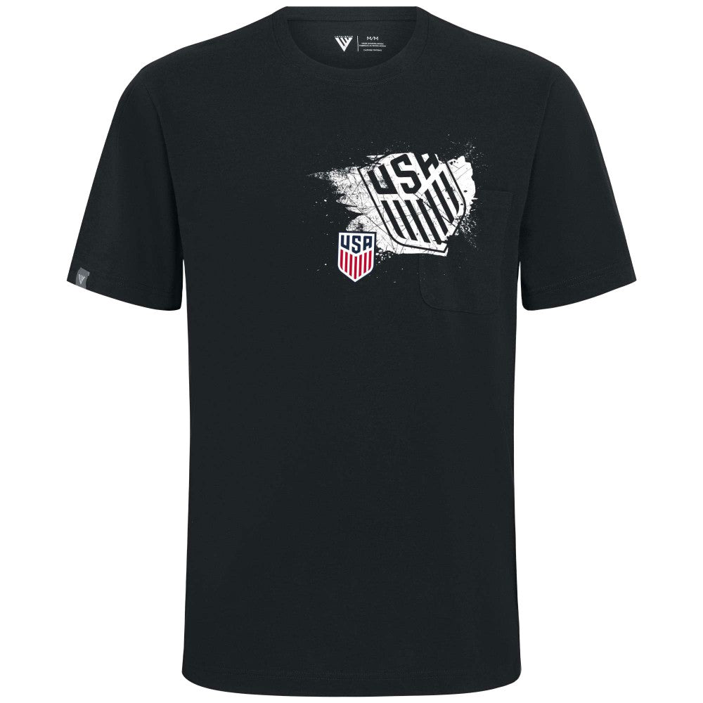 USMNT Levelwear Focal Blasted T-Shirt - Black online