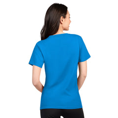 Los Angeles Chargers G-III 4Her by Carl Banks Women's Super-Slim Lightweight Winning Crew T-Shirt - Powder Blue for sale