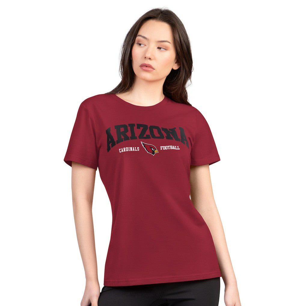 Arizona Cardinals G-III 4Her by Carl Banks Women's Super-Slim Lightweight Winning Crew T-Shirt - Cardinal sale