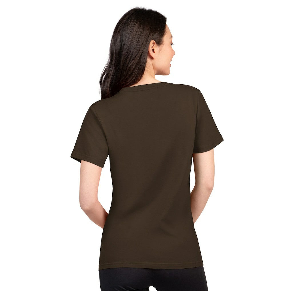 Cleveland Browns G-III 4Her by Carl Banks Women's Super-Slim Lightweight Winning Crew T-Shirt - Brown on sale