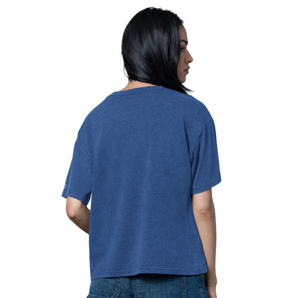 Buffalo Bills Starter Women's Oversized Hall of Fame T-Shirt - Heather Royal on sale