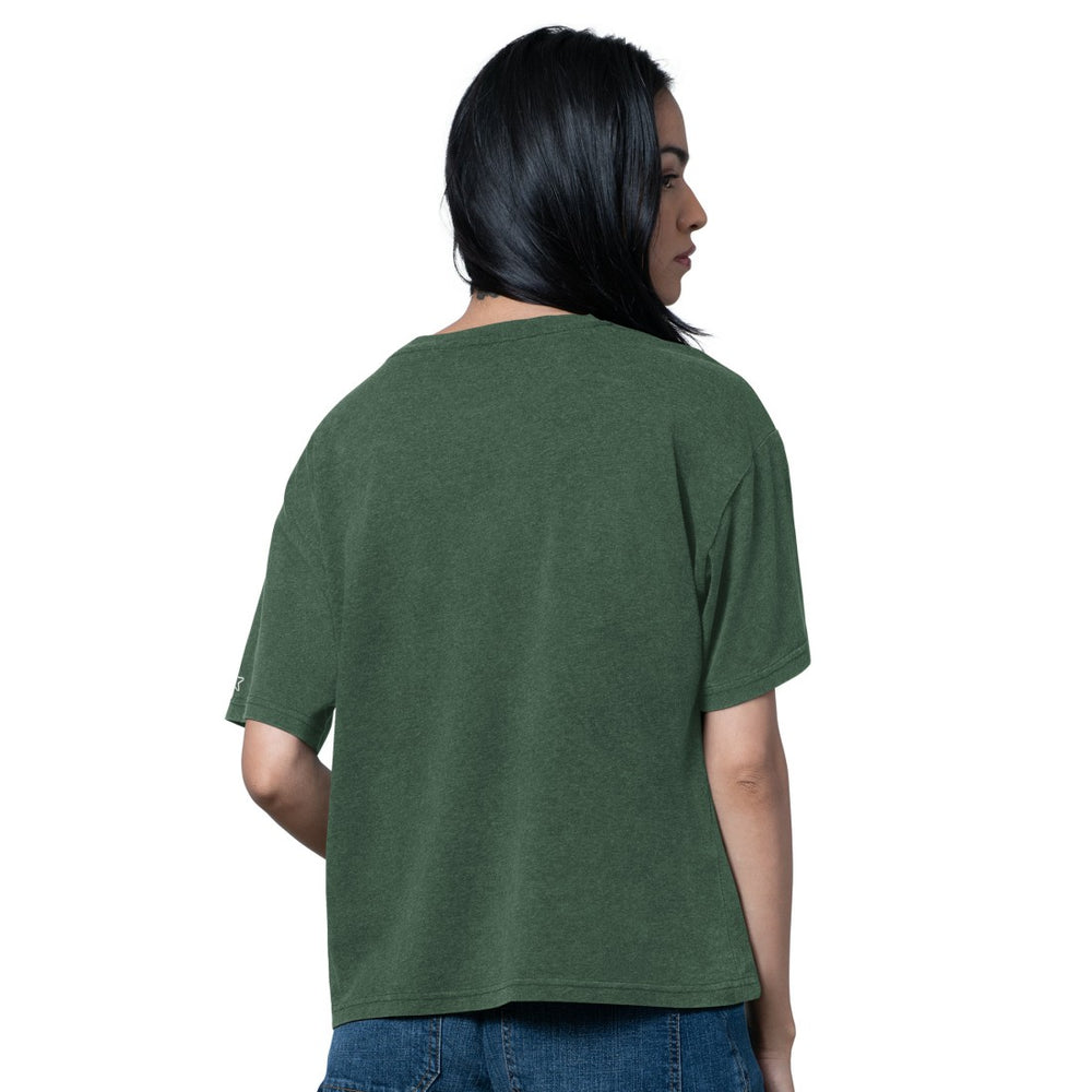 Green Bay Packers Starter Women's Oversized Hall of Fame T-Shirt - Heather Green for sale