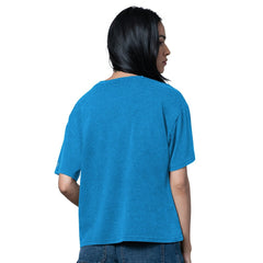 Los Angeles Chargers Starter Women's Oversized Hall of Fame T-Shirt - Heather Powder Blue cheap