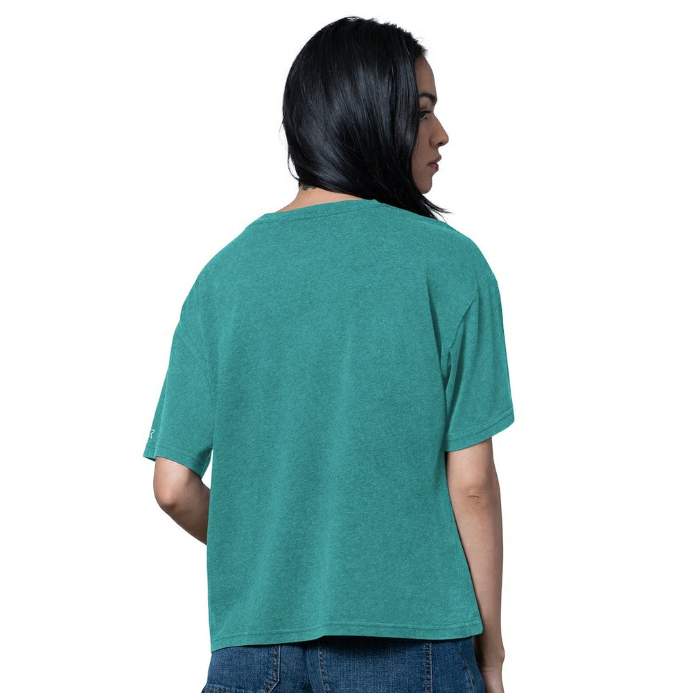 Miami Dolphins Starter Women's Oversized Hall of Fame T-Shirt - Heather Aqua online