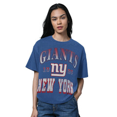 New York Giants Starter Women's Oversized Hall of Fame T-Shirt - Heather Royal discount
