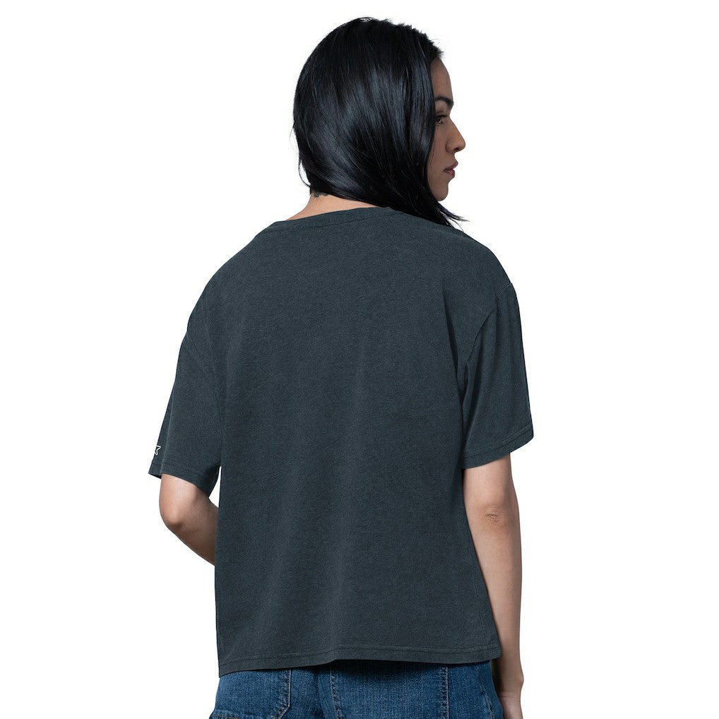 Houston Texans Starter Women's Oversized Hall of Fame T-Shirt - Heather Navy outlet
