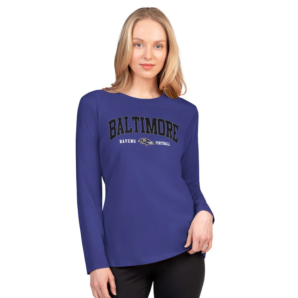 Baltimore Ravens G-III 4Her by Carl Banks Women's Best Play Long Sleeve T-Shirt - Purple discount